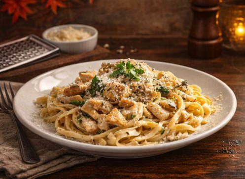 Fettuccine Chicken Alfredo